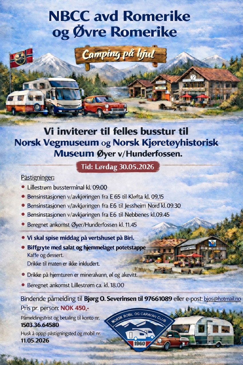 Busstur til Norsk Vegmuseum