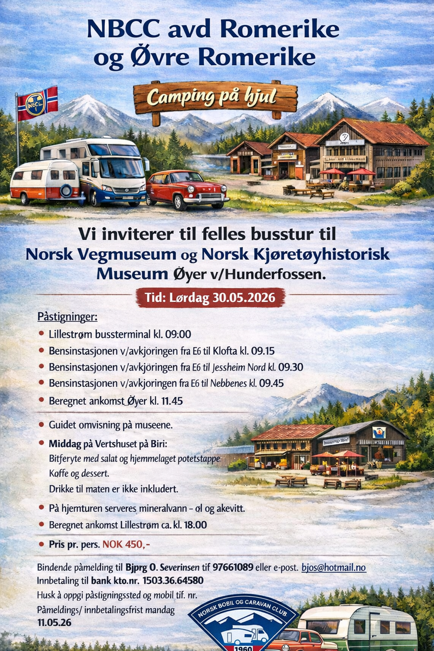 Busstur til Norsk Vegmuseum